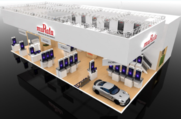 Exhibition booth Image directing to the Murata exhibition webpage