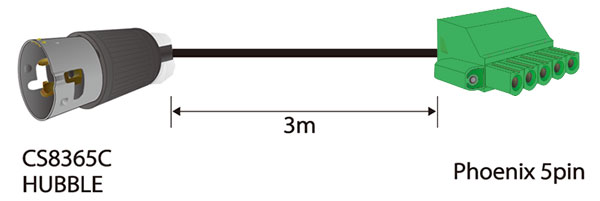 CS8365C HUBBLE, 3m, Phoenix 5pin