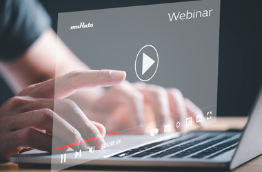 Main image directing to the Murata all webinar webpage
